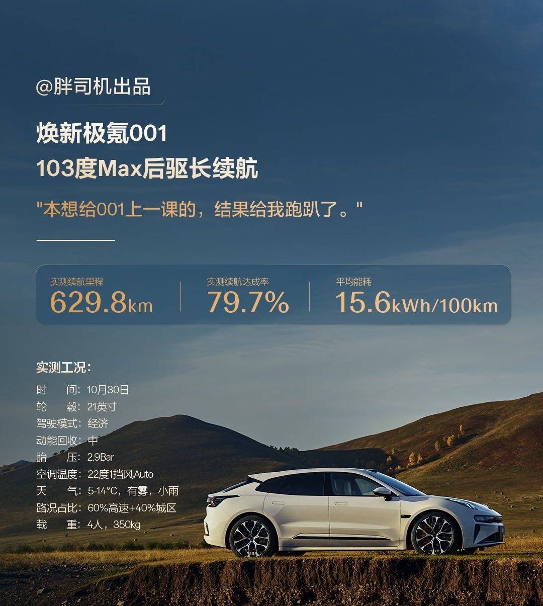 新极氪001极限环境实测超长续航超低能耗瓦力棋牌全系标配900V全栈高压架构焕(图5)